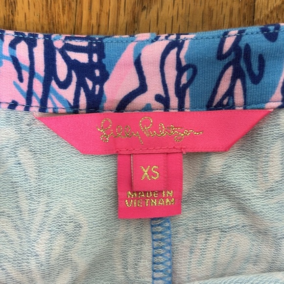 LILLY PULITZER Beline Dress In Lapis Lazuli Horseshoe Bay size XS - Picture 3 of 11